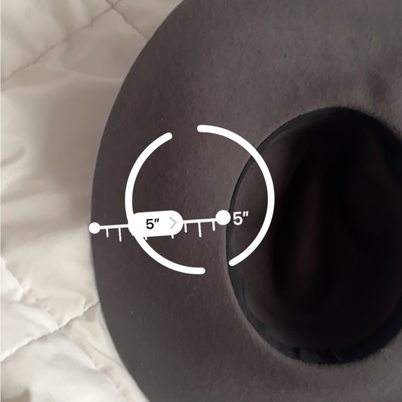 Dark Gray Wide Brim Fedora - Picture 5 of 5